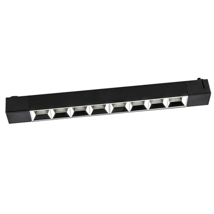 ULB-Q282 20W-4000K BLACK Светильник-прожектор светодиодный трековый. Линейный. 1600 Лм. Белый свет 4000К. Корпус черный. ТМ Volpe