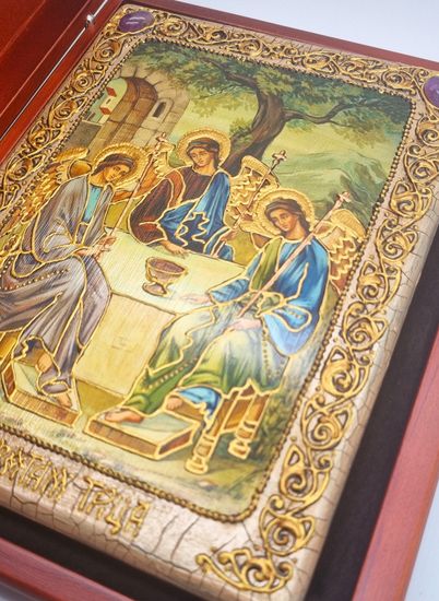 Икона. Святая Троица. 150 х 200 мм