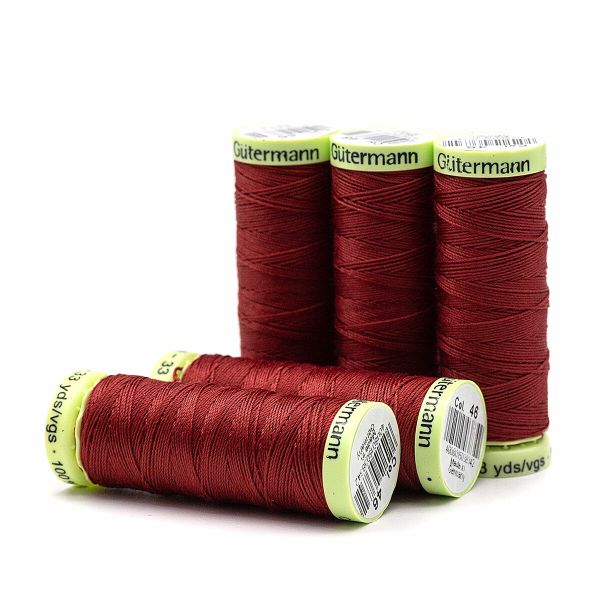 Нитки отделочные Gutermann Top Stitch 30 (30 метров), 5 кат. | 046 бургундский