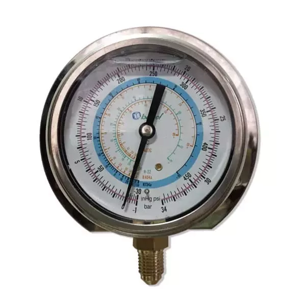 Мановакуумметр с силиконом BCJH-NSl-80 (R22; R134a; R404A; R407C, R507A) (021255)