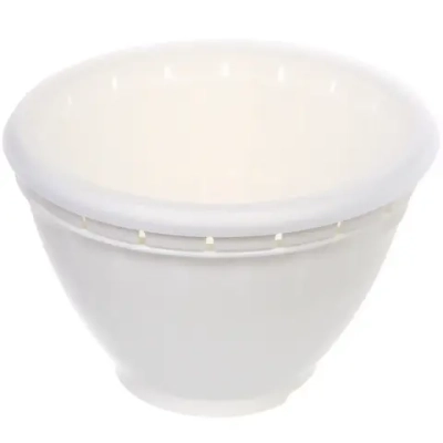 Дуршлаг пластиковый «Фаттория» 18*12см двойной с чашей и крышкой