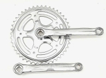 Шатуны-система TRIX, 1ск., 1/2"х1/8", 44 зуб., сталь с защитой, шатуны 152мм, резьба 9/16", под квадрат, хром (20)
