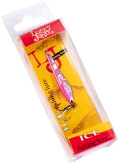 Блесна вертикальная Lucky John MODEL S-1 c тройником, 1.5г, цвет PG, 8274-PG
