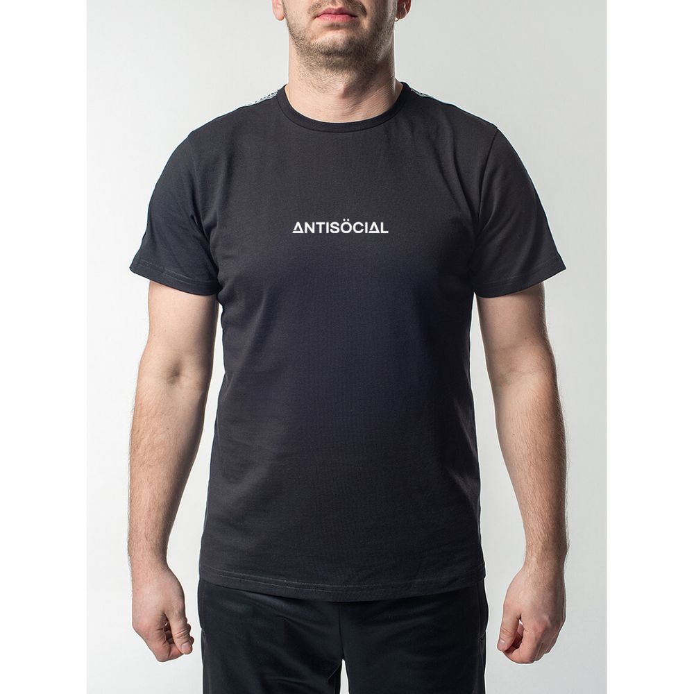 Футболка Antisocial Stripe Черная