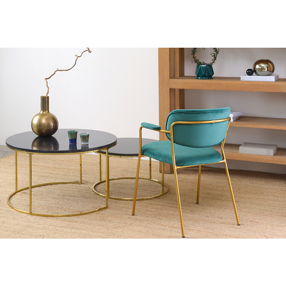 Стул Bergenson Bjorn Eirill, велюр, темно-зеленый