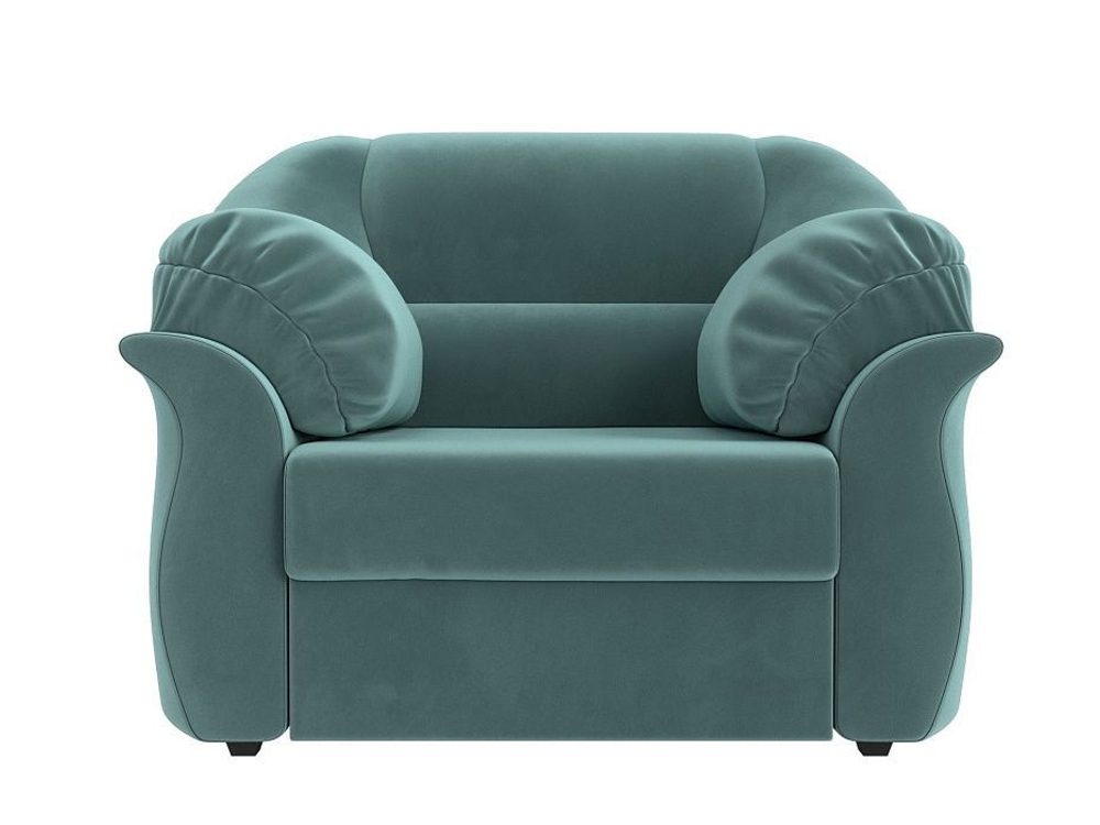 Кресло Карнелла, Бирюзовый, Велюр, 109607