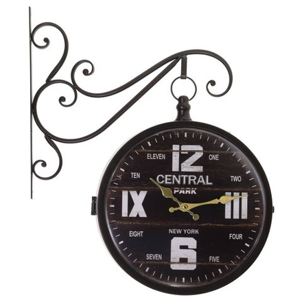 GAEM Часы настенные декоративные двусторонние, L44 W9 H52 см, (2xАА не прилаг.)