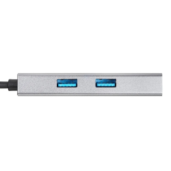 Док-станция для ноутбука/ПК VCOM CU459 Адаптер Type-Cm --&gt; RJ-45+2USB3.0(f) + PD100 Вт Alum Shell VCOM
