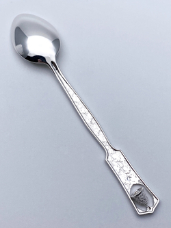 Ложка из серебра /Частичное чернение/Серафим