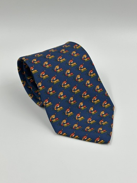 Галстук синий Salvatore Ferragamo
