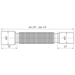 Гибкая труба Ани Пласт 375*40*50 (225-415мм) (K435)