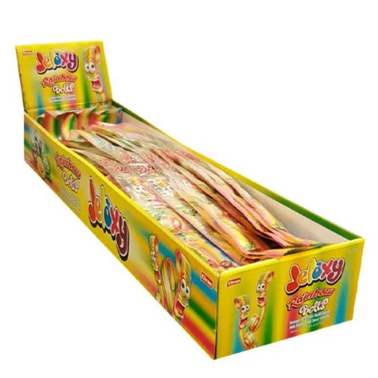 Кислый мармелад Jelaxy Belts Rainbow, 15 г (Турция)