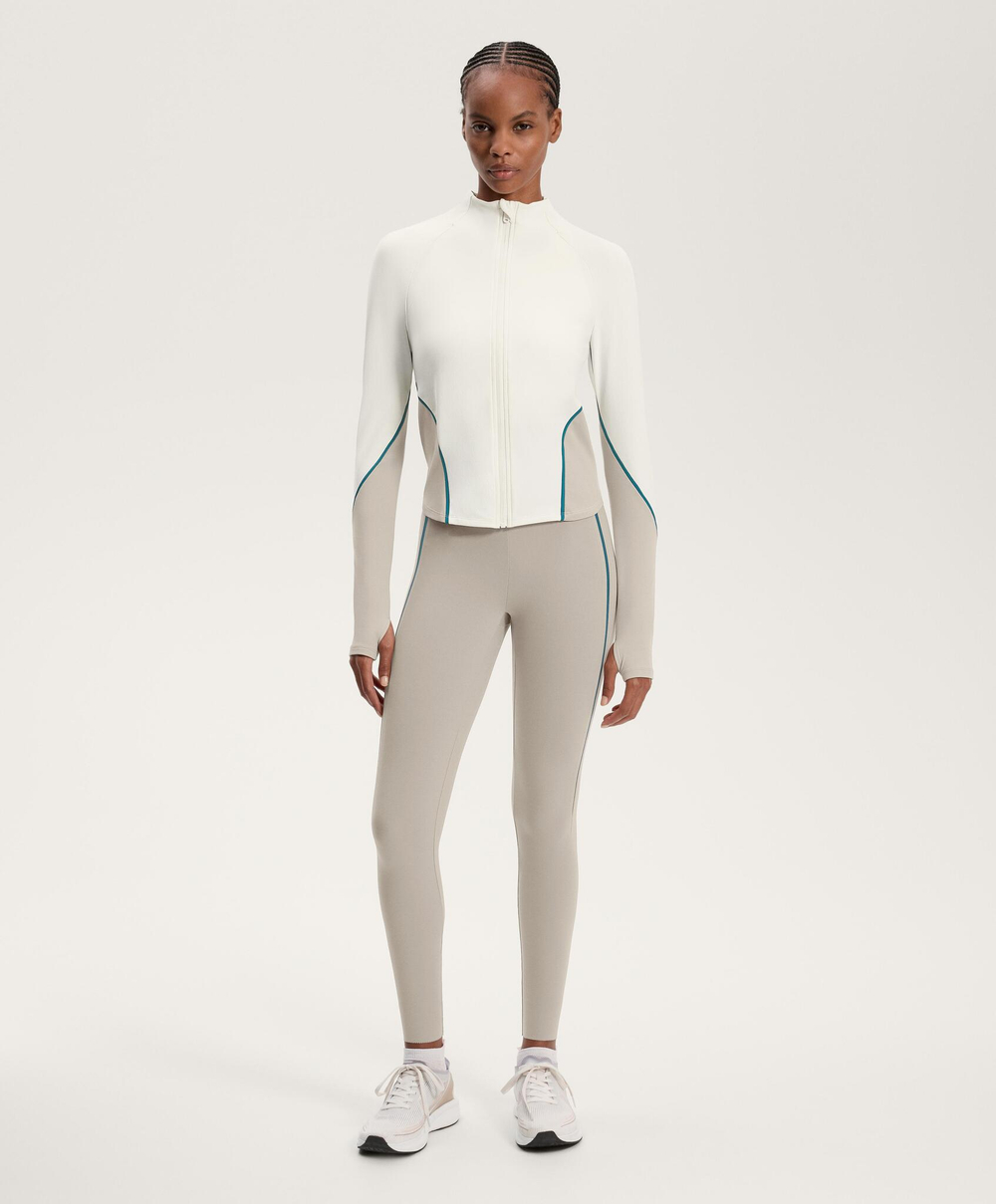 Oysho Легкая теплая куртка, светло-бежевый