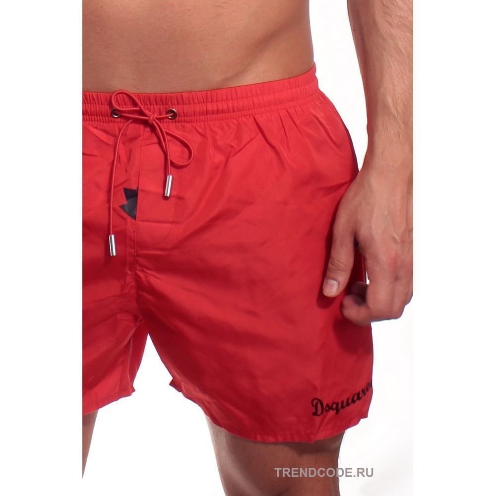 Мужские шорты пляжные красные DSQUARED