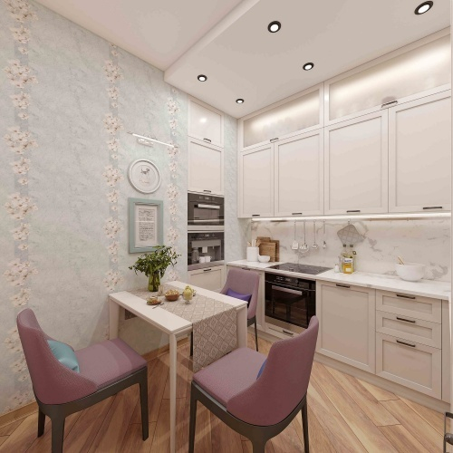 Панель ПВХ термопечать Альтера голубая 291 2700х250 мм