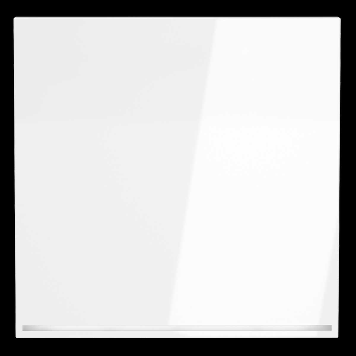 Клавиша для выключателя/переключателя одноклавишного с подсветкой S70 (белый глянцевый) Voltum VLS000201