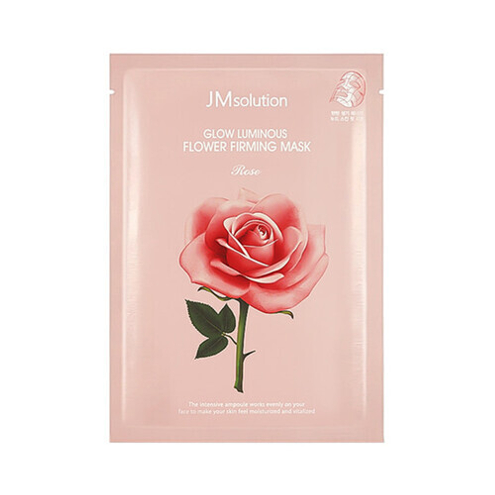 [JM Solution] Glow luminous flower firming mask - Маска с экстрактом дамасской розы, 30 мл