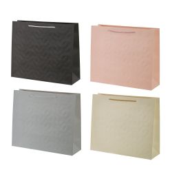 GAEM Пакет подарочный L (бумага 210г/м2, блок микс 12шт), L39 W11 H30 см, 4в.