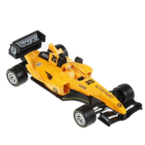 Машина металл звук СУПЕРКАР Ф-1 длина 14 см, желтый, кор. Технопарк