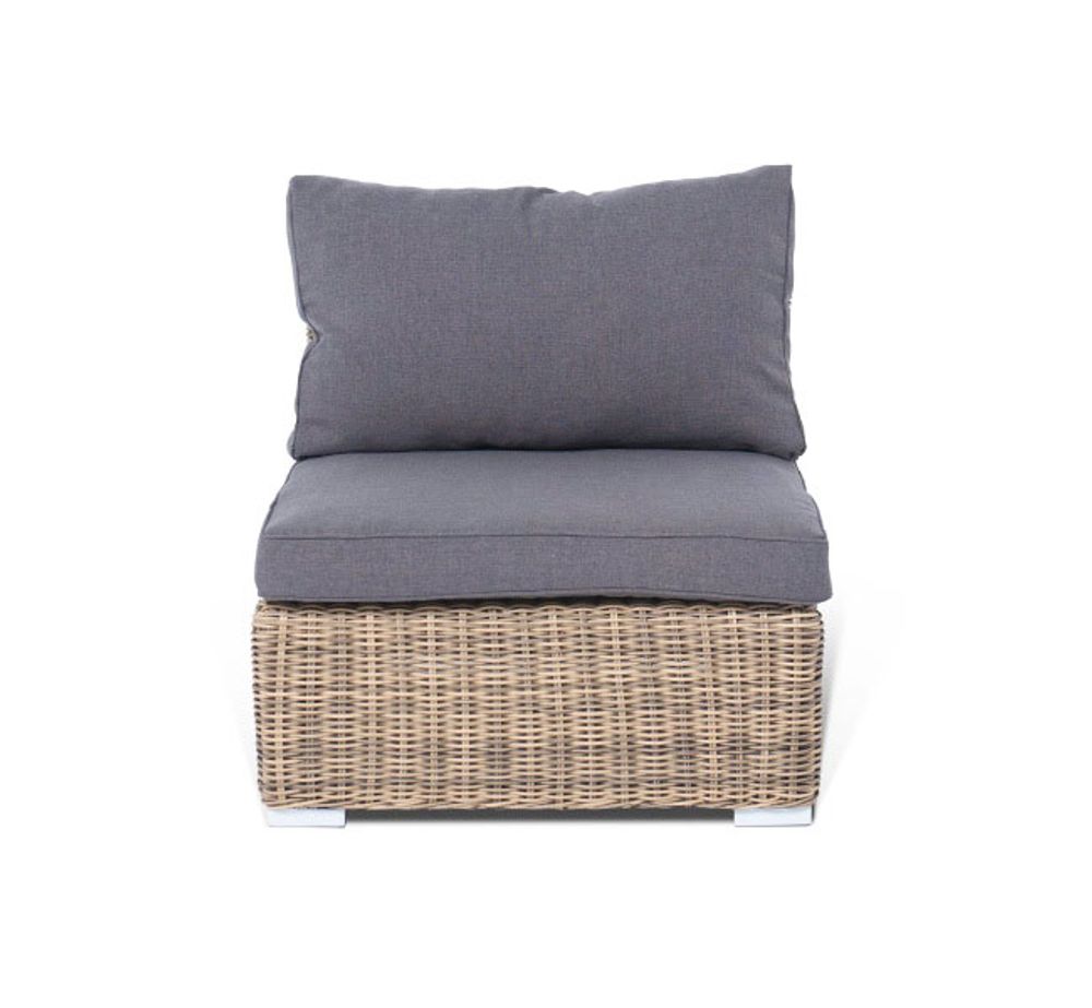 "Лунго" модуль диванный прямой с подушками, цвет соломенный