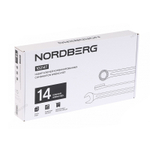 NORDBERG (10214T) Набор ключей комбинированных в ложементе, 14 предметов для тележки
