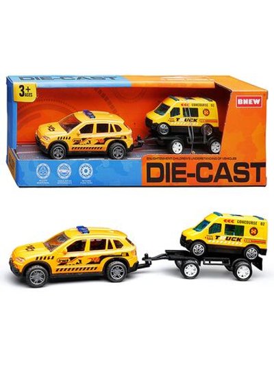 Игровая машинка с прицепом Спецтехника (BX-196)