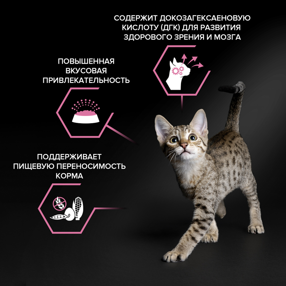Сухой корм PRO PLAN DELICATE DIGESTION для котят с чувствительным пищеварением индейка 400 г