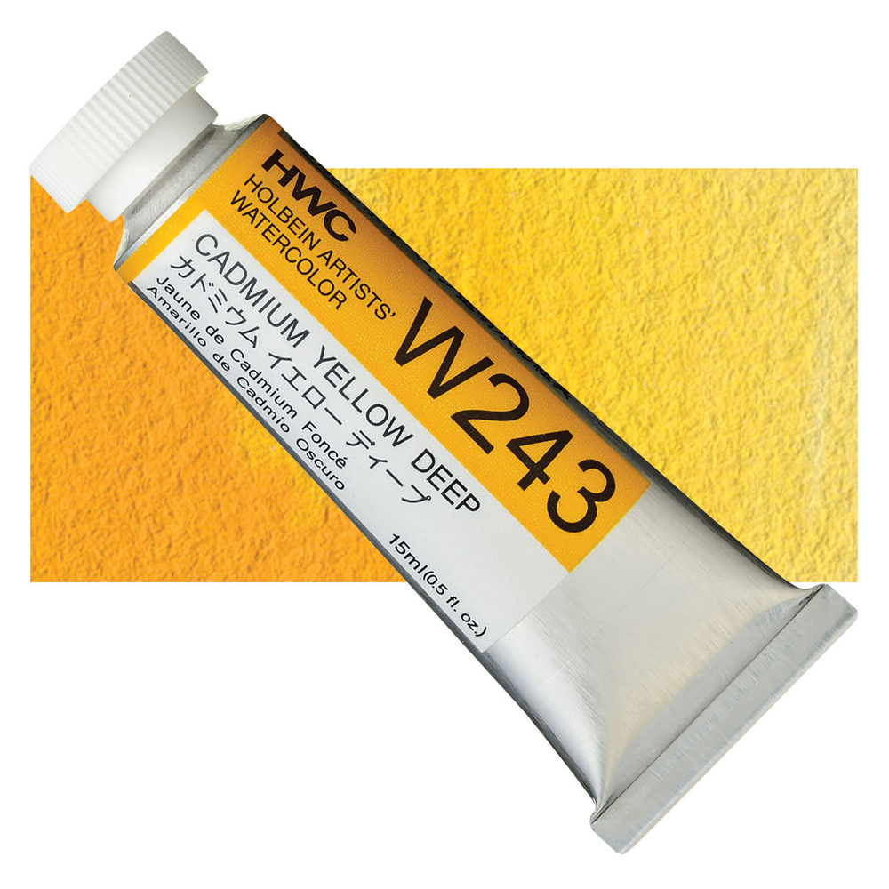 Акварель Holbein 15 мл. 243 [C] Cadmium Yellow Deep