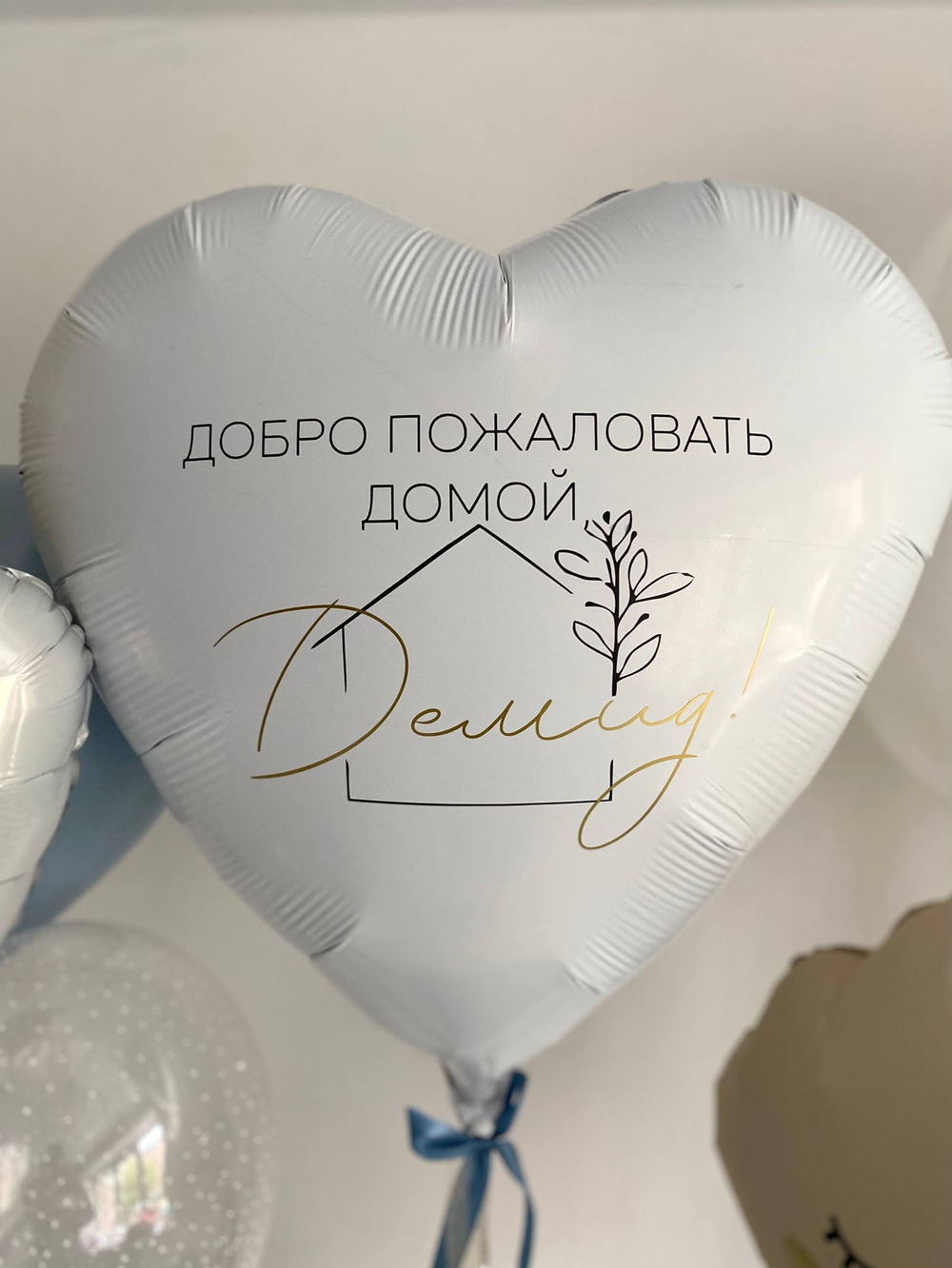 Воздушные шары на выписку из роддома сына №3700