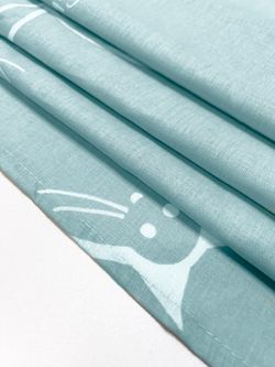 Пододеяльник перкаль Сказка "Котики (мята)/Николь" 1,5-спальный на молнии 145x215 см