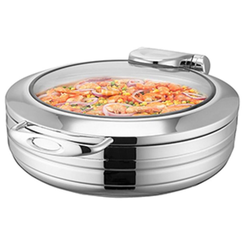 Мармит индукционный 6 л круглый с откидной крышкой и окном 36 см,   SUNNEX