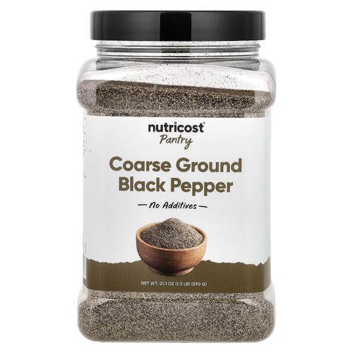 Nutricost, Pantry, крупный молотый черный перец, 590 г (21,1 унции)