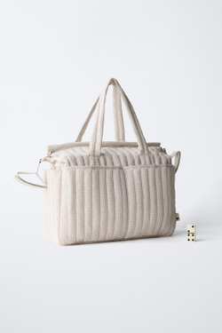 ZARA НАБОР СУМОК ДЛЯ МАМ «ВИШИ», БЕЛЫЙ