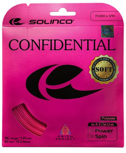 Теннисные струны Solinco Confidential Soft (12m) - pink
