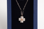 Колье Swarovski с двухцветным клевером