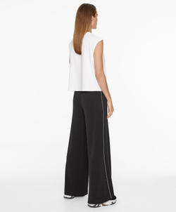 Oysho Топ без рукавов из смесового хлопка, белый