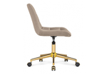 Офисное кресло Woodville Честер бежевый, золото