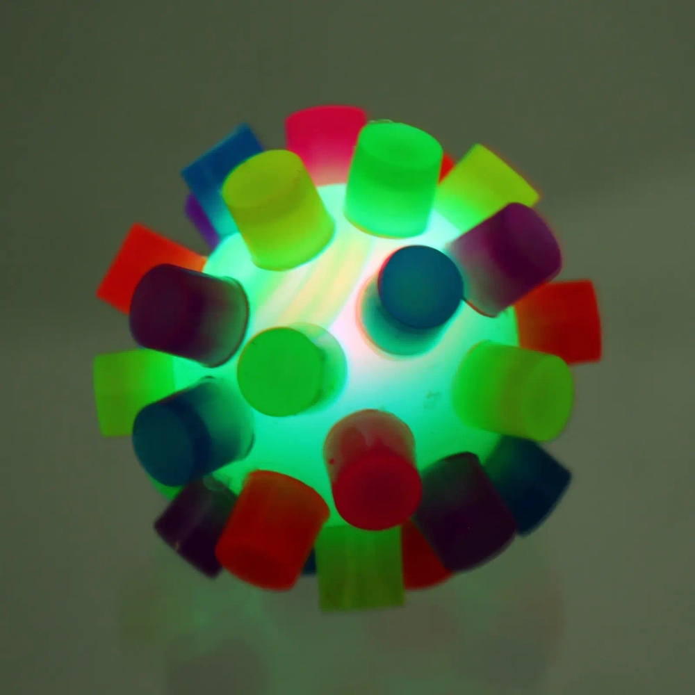 Мяч 6 см «Яркое веселье» попрыгун, с подсветкой