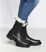 Кожаные челси troupe mens Karl Lagerfeld - черный(KL11880)