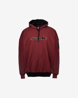 Худи «Wave Logo» Black Series ED2 Dark Ruby Бордовый