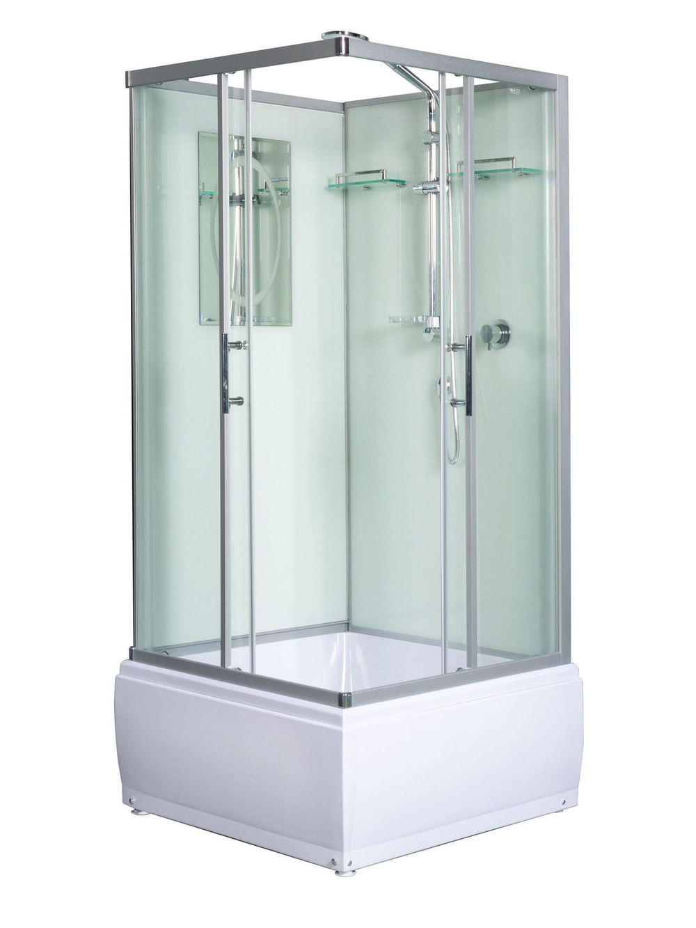 Душевая кабина WeltWasser  WW500 ALLER 901 90х90 см,  прозрачное стекло, поддон низкий