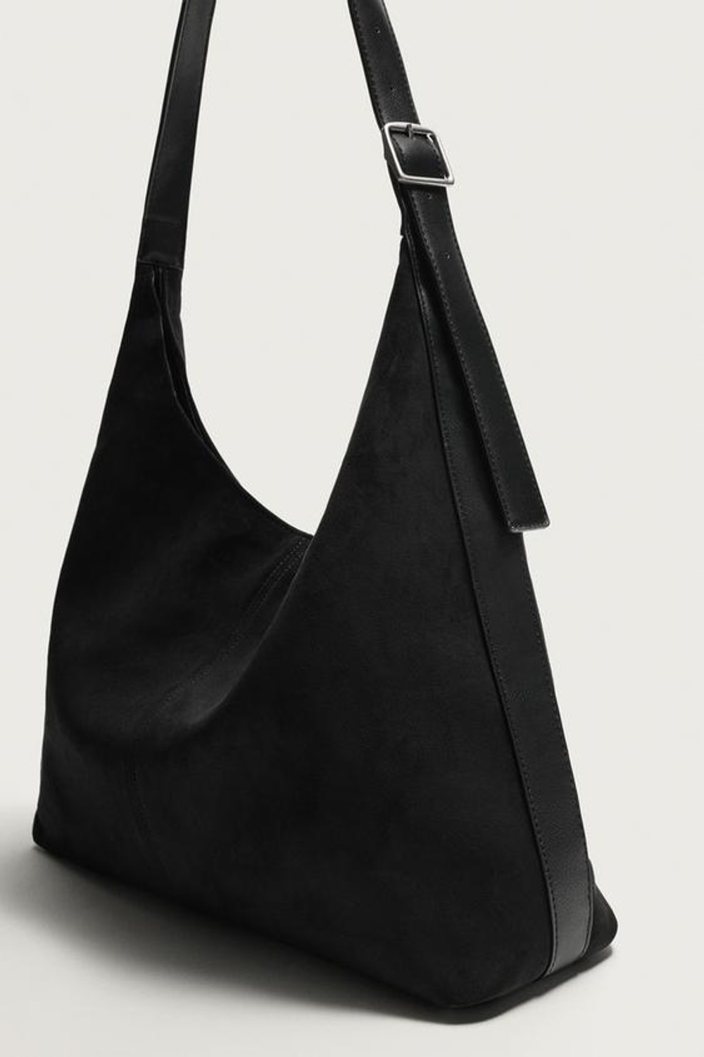 ZARA ОДНОТОННАЯ СУМКА-ШОПЕР, ЧЕРНЫЙ