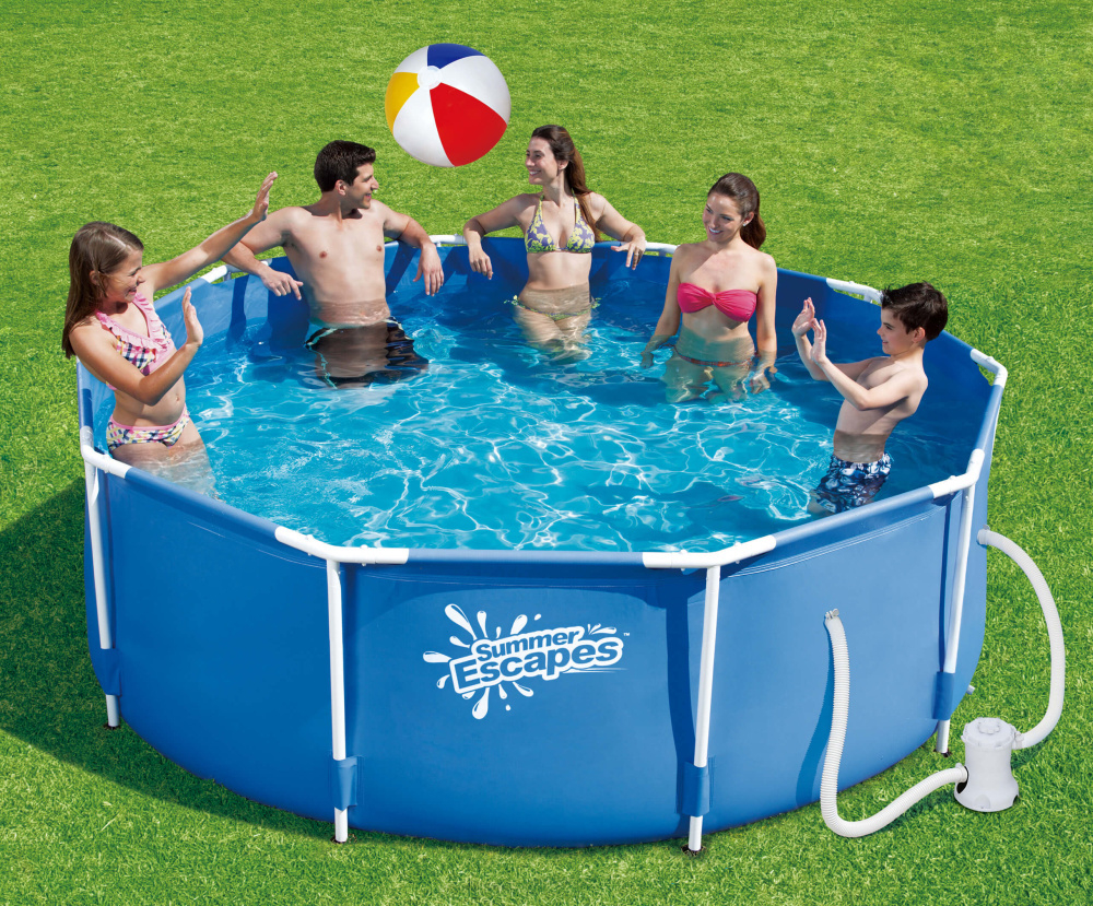 Каркасный бассейн Polygroup Summer Escapes 305х106 см + фильтр-насос 2270 л/ч (P20-1042-A)