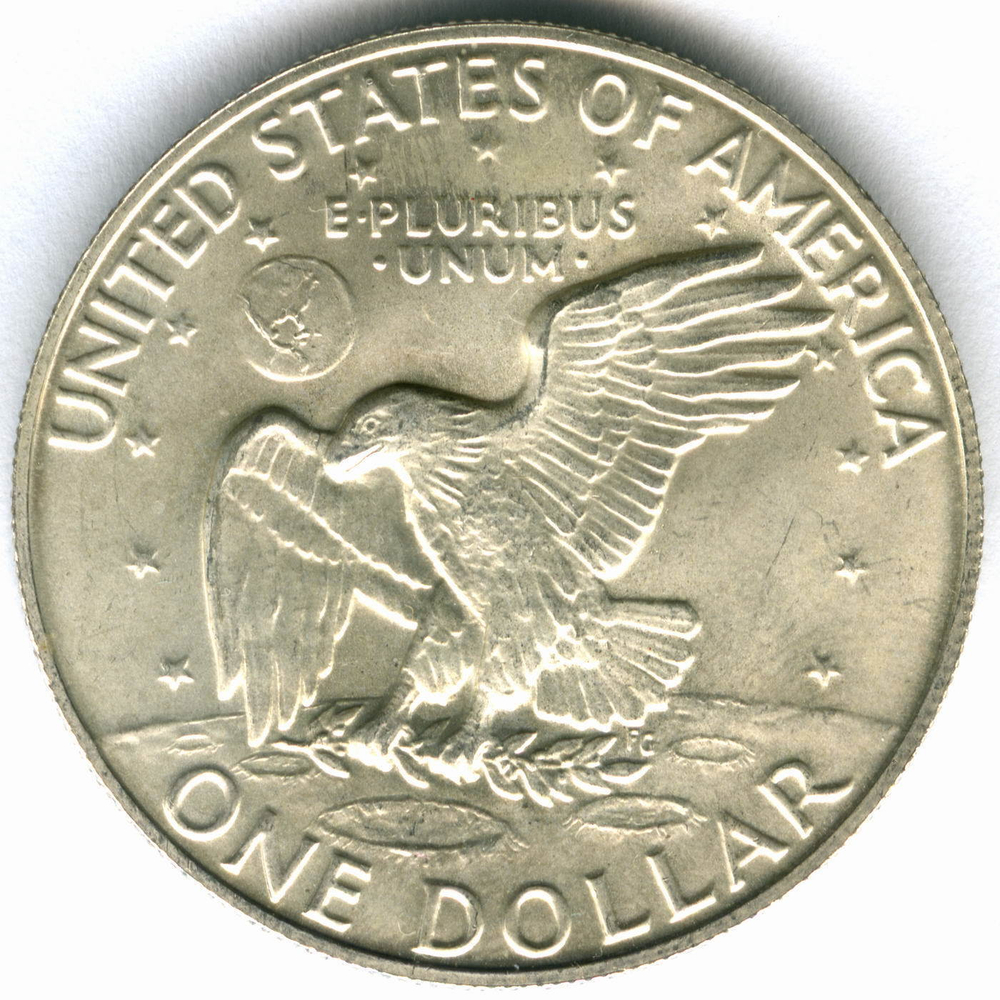 1 доллар 1973 год. (S) США Эйзенхауэр (лунный) AU