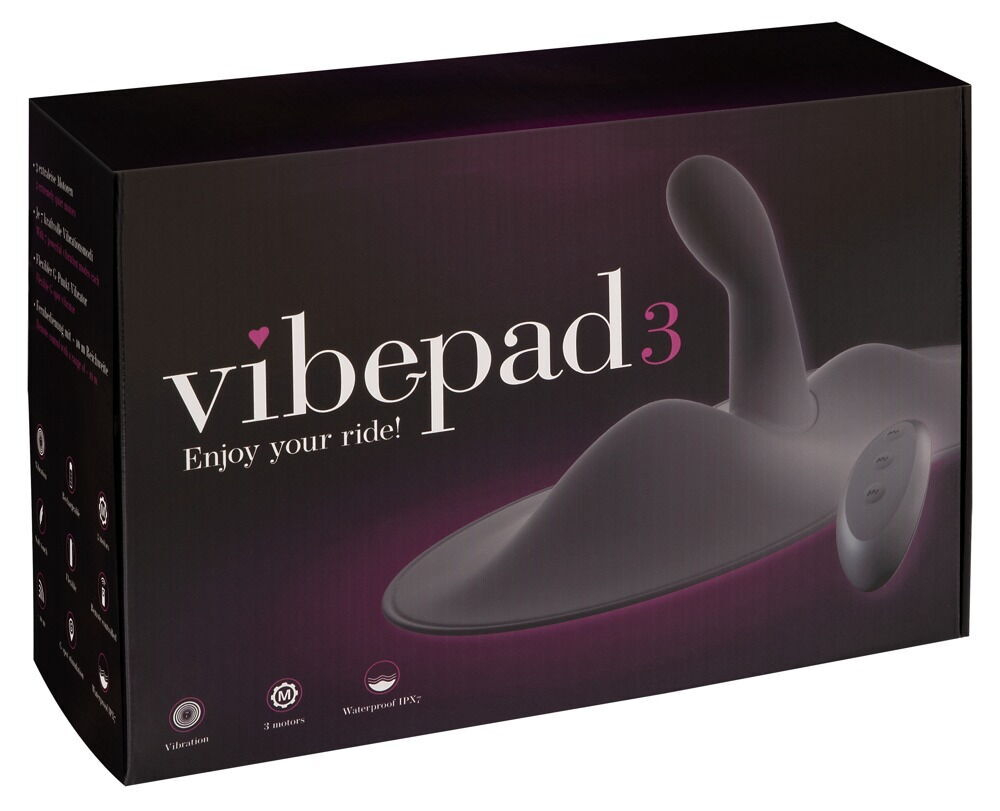 Черная виброподушка с 3 моторами Vibepad 3