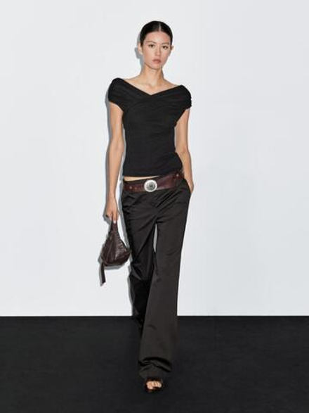 Massimo Dutti Топ без рукавов, черный