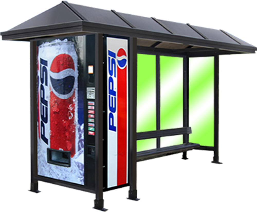 Остановочный павильон А-17 сотовый поликарбонат