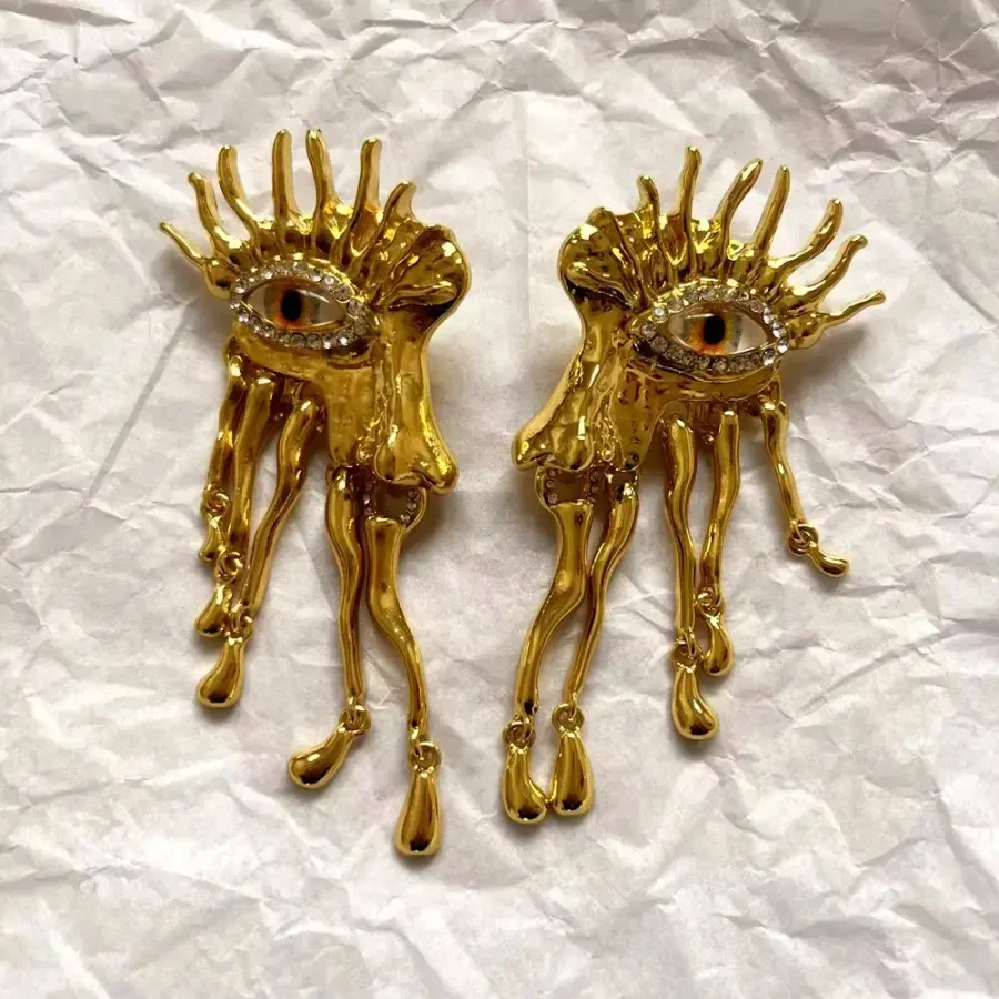 Серьги Око, Золотые