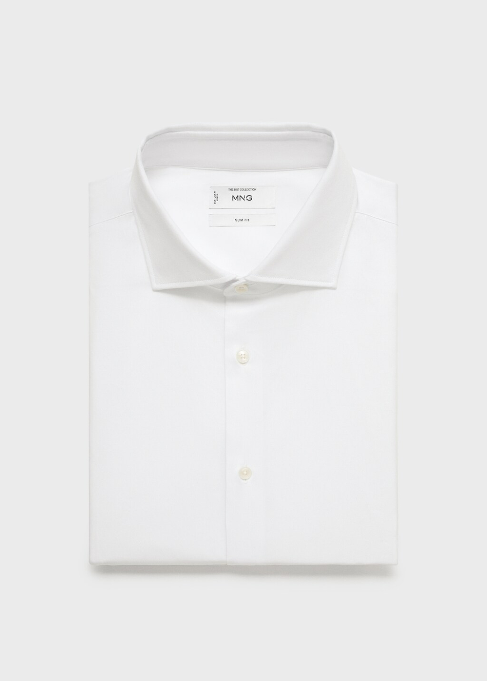 Костюмная рубашка slim fit поплин из хлопка