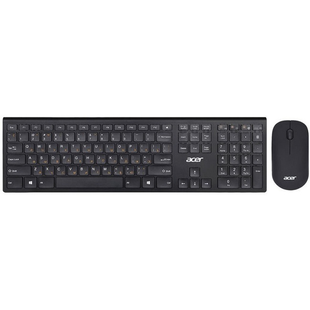 Клавиатура + мышь Acer OKR030 Slim Wireless, черный (ZL.KBDEE.005)